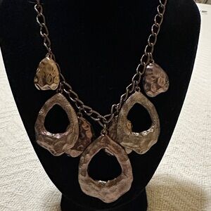 Brass-Toned Statement Necklace